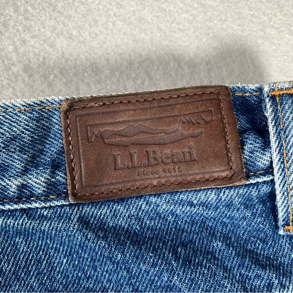 L.L. Bean Double L Relaxed Fit Jeans Womens 4T Blanket Lined Petite Vintage - Picture 8 of 16